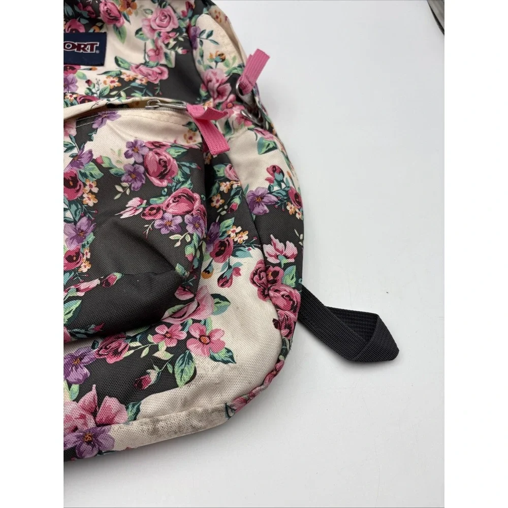 JanSport SuperBreak Backpack Vintage Floral Print Classic Book Bag Multicolor